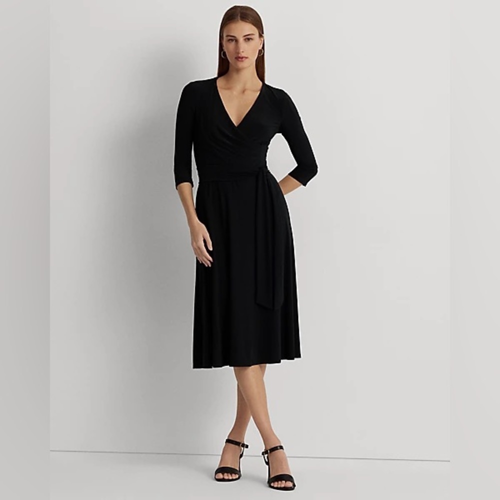 Eileen Fisher VNeck Jersey Surplice Dress